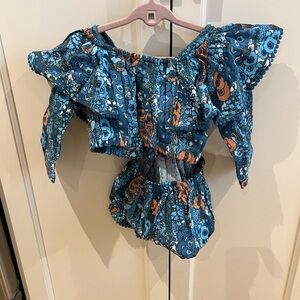 Kate Quinn floral romper set.  Top and bottom. 18-24m.